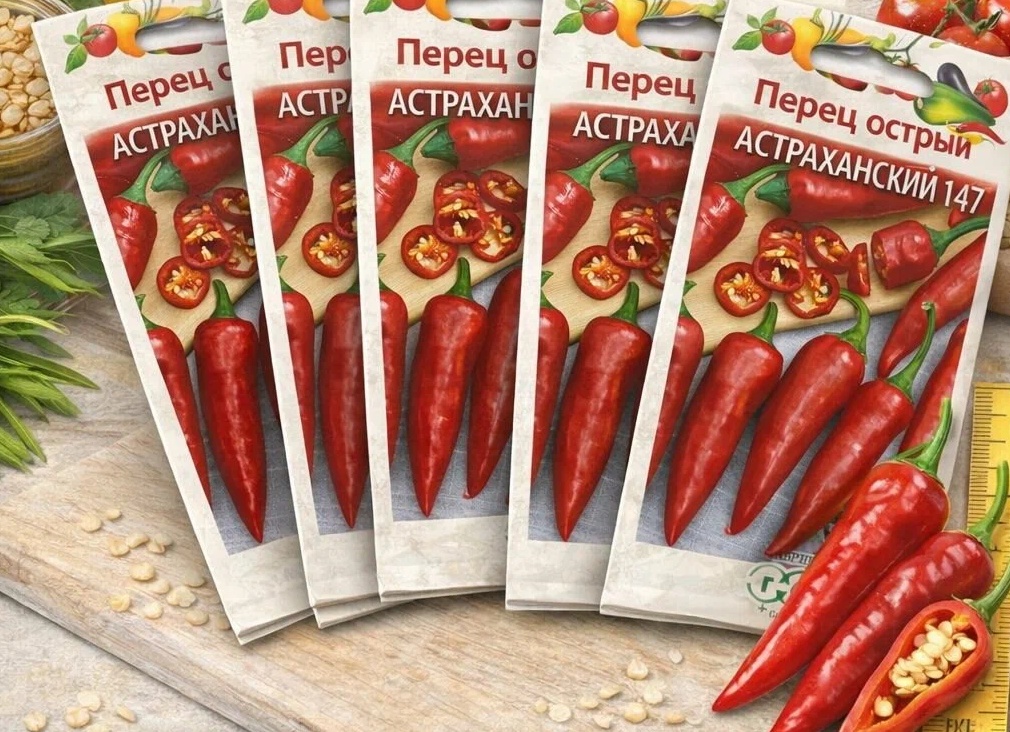 Семена Перец острый Астраханский 147, 0,1г, Гавриш, Овощная коллекция Семена Перец острый Астраханский 147, 0,1г, Гавриш, Овощная коллекция
