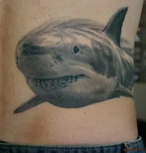 фото татуировки акулы на боку