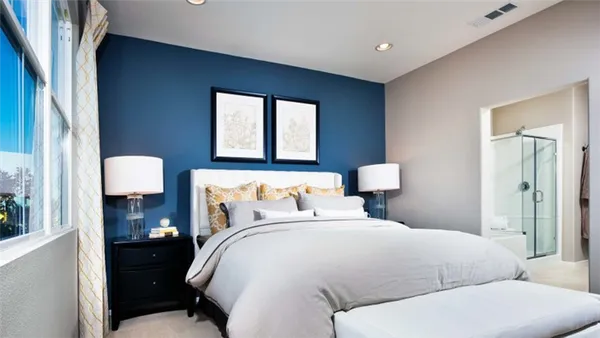 Как выбрать цвет для спальни: 24 идеальных сочетания цветов в интерьере спальни. В какой цвет покрасить стены в спальне. 54