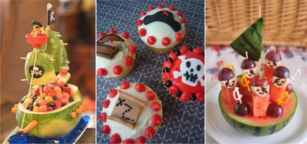 Украшение десертов для дня рождения в пиратском стиле