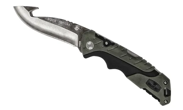 Складной шкуросъёмный нож с лезвием-крюком Buck Knives 660 Folding Pursuit Large Guthook Knife