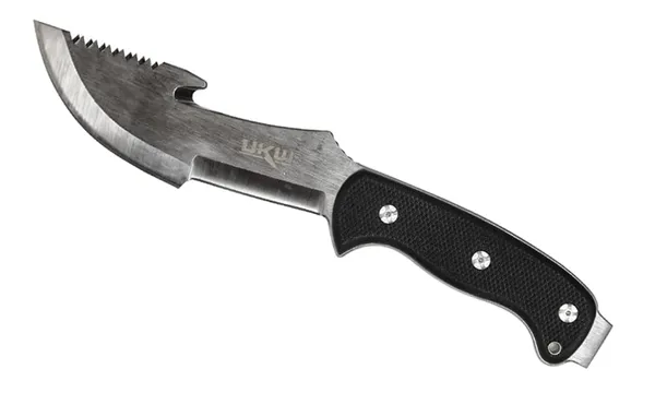 Шкуросъёмный нож с лезвием-крюком Utah Knife Works UKW Survival Knife