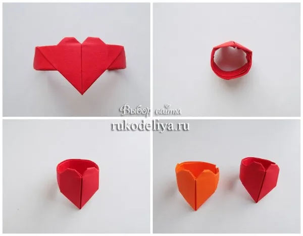 Как сделать сердечко из бумаги: 6 простых схем. Сердечко из бумаги. 14