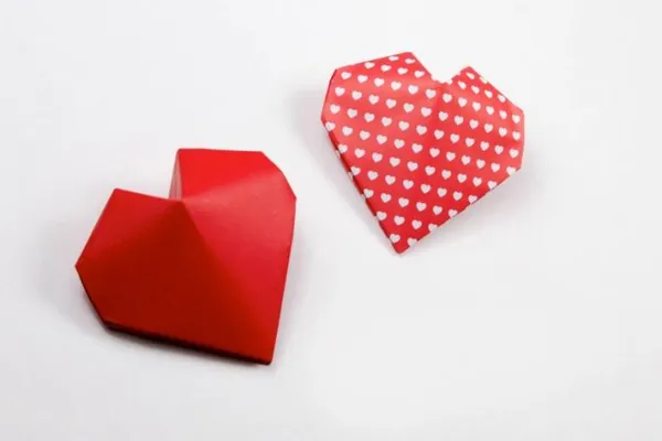 Как сделать сердечко из бумаги: 6 простых схем. Сердечко из бумаги. 19