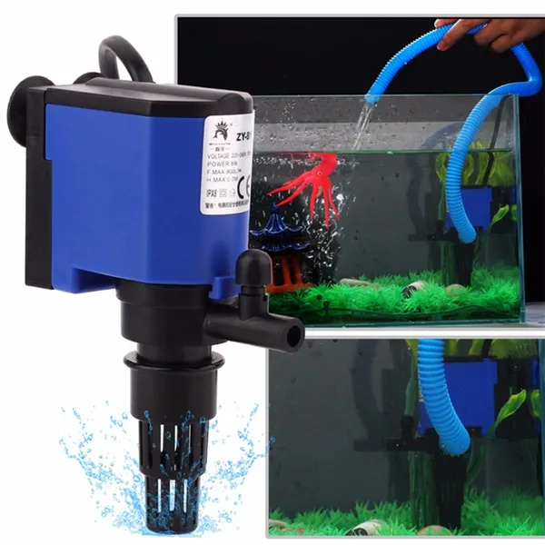 1x 8W 15W 20W 25W 35W 3-in-1 Wave Maker Purifier Filter Oxygen Water Pump Aquarium Fish Tank Powerhead forAquarium Fish Tank2