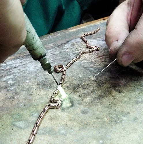 Якорное плетение цепочек: выбираем золотые и серебряные цепи. Якорное плетение цепочки. 2