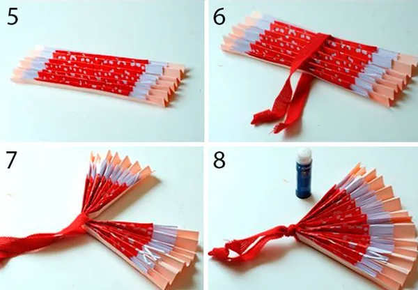 как сделать веер из бумаги своими руками для детей 11