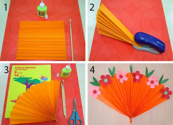 Как сделать веер из бумаги своими руками 7