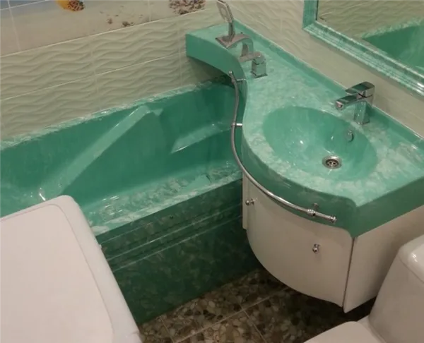 раковина над ванной дизайн фото