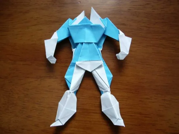 Создание человека в технике оригами. Как сделать человека. 15