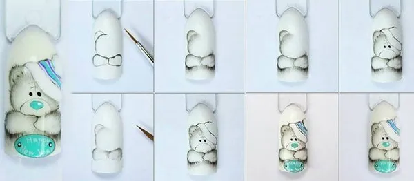 100 идей веселого маникюра: интересные примеры забавных рисунков на ногтях. Прикольный дизайн ногтей. 4