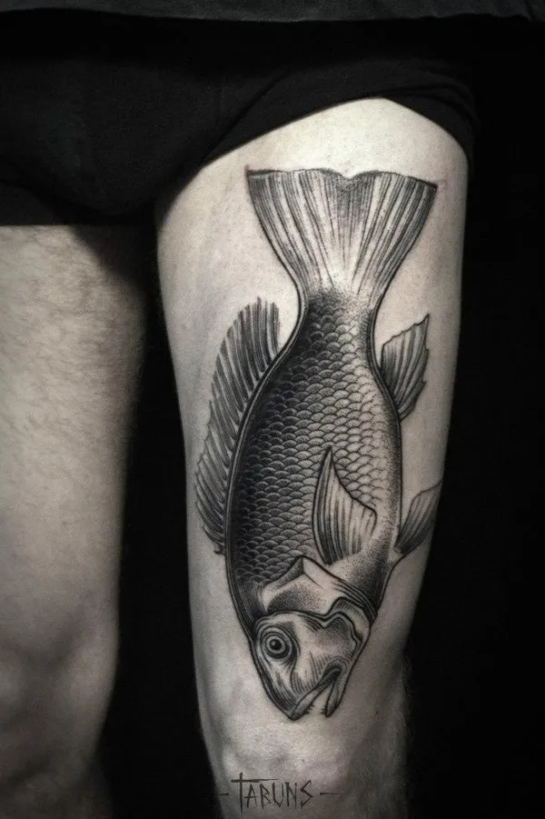 Художественная татуировка Рыба