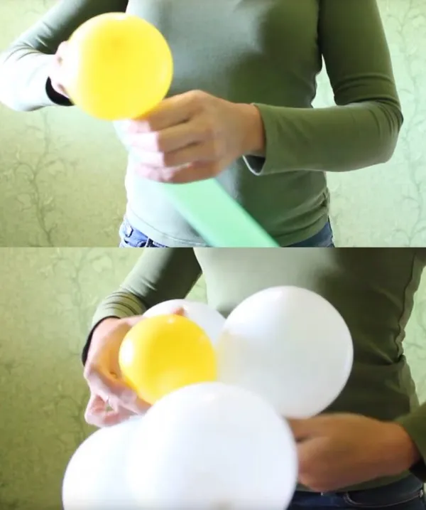 Как сделать цветок из воздушных шариков