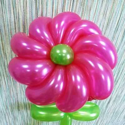 Цветок из шариков круглых инструкция. Как делать цветы из шариков и украшать ими праздничный интерьер. Цветы из шаров. 62
