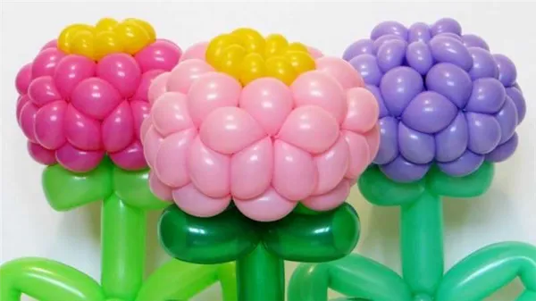 Цветок из шариков круглых инструкция. Как делать цветы из шариков и украшать ими праздничный интерьер. Цветы из шаров. 46