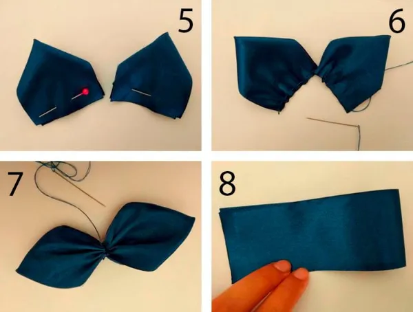 Галстук канзаши: как сделать своими руками. Как сделать галстук. 8