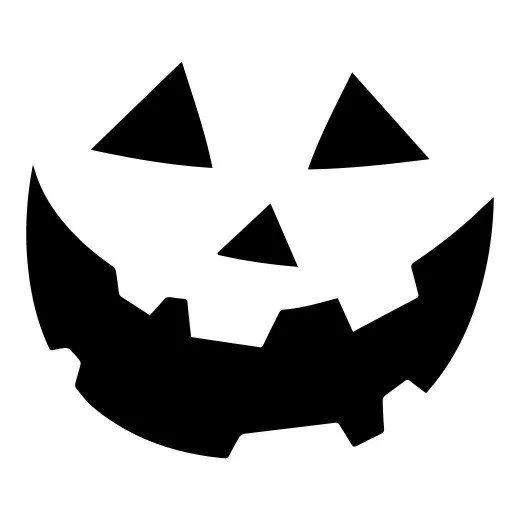 Как вырезать тыкву на Хеллоуин. Рисунок для тыквы на хэллоуин. 4