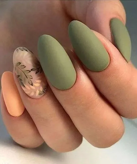 Красивый маникюр на овальные ногти: фото трендового дизайна 2023. Дизайн ногтей на короткие овальные. 19