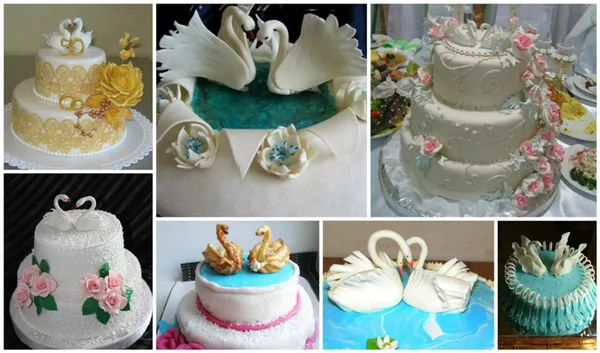 Лебединая верность: торт на годовщину свадьбы