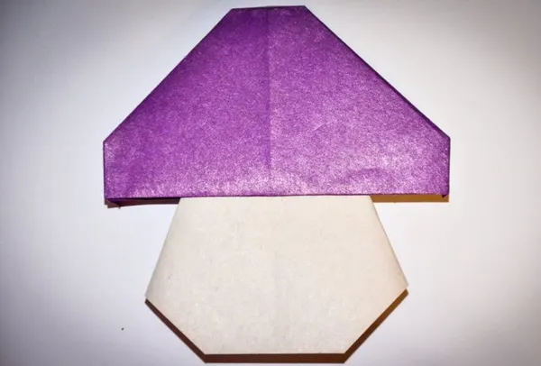 Оригами для детей 5-6-7 лет. Грибы