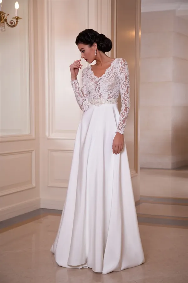 Скромное свадебное платье – идеальное решение для целомудренных невест. Скромное свадебное платье. 32