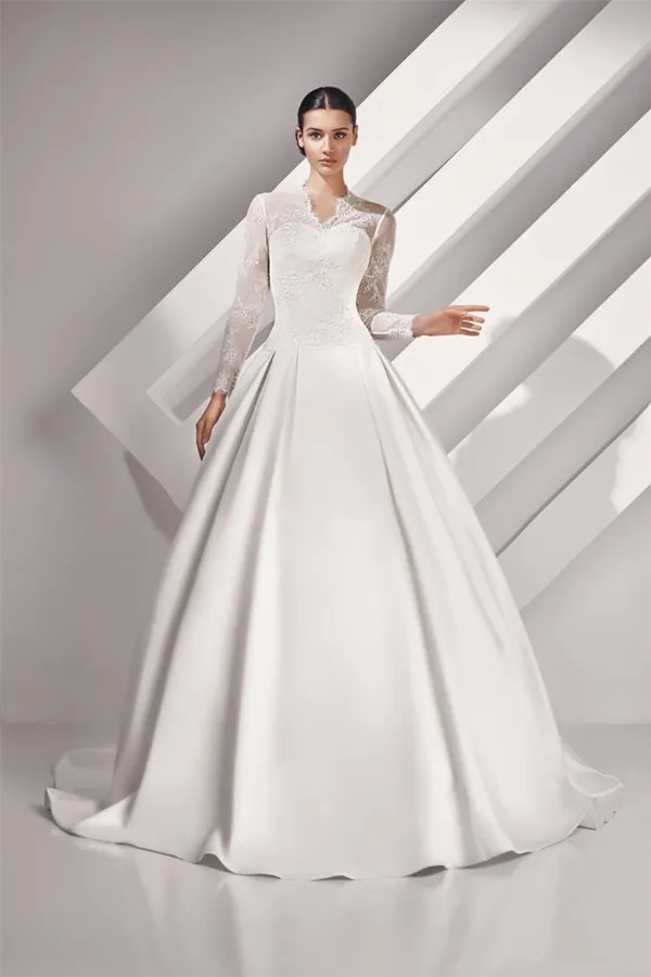 Скромное свадебное платье – идеальное решение для целомудренных невест. Скромное свадебное платье. 30