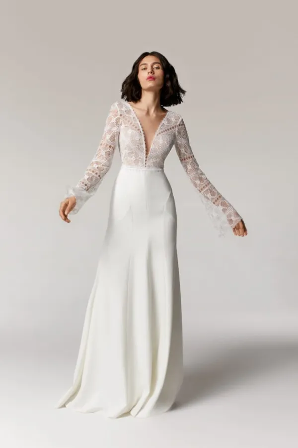 Скромное свадебное платье – идеальное решение для целомудренных невест. Скромное свадебное платье. 47