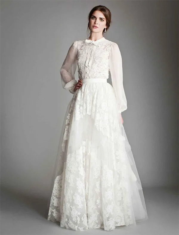 Скромное свадебное платье – идеальное решение для целомудренных невест. Скромное свадебное платье. 31