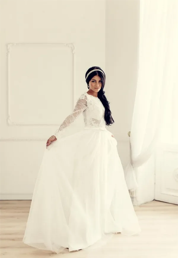 Скромное свадебное платье – идеальное решение для целомудренных невест. Скромное свадебное платье. 42