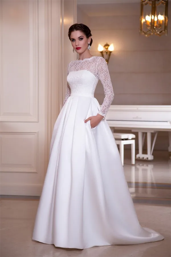 Скромное свадебное платье – идеальное решение для целомудренных невест. Скромное свадебное платье. 29