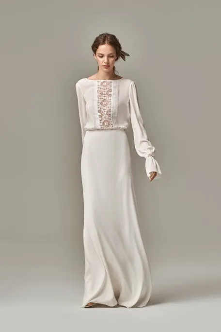 Скромное свадебное платье – идеальное решение для целомудренных невест. Скромное свадебное платье. 52