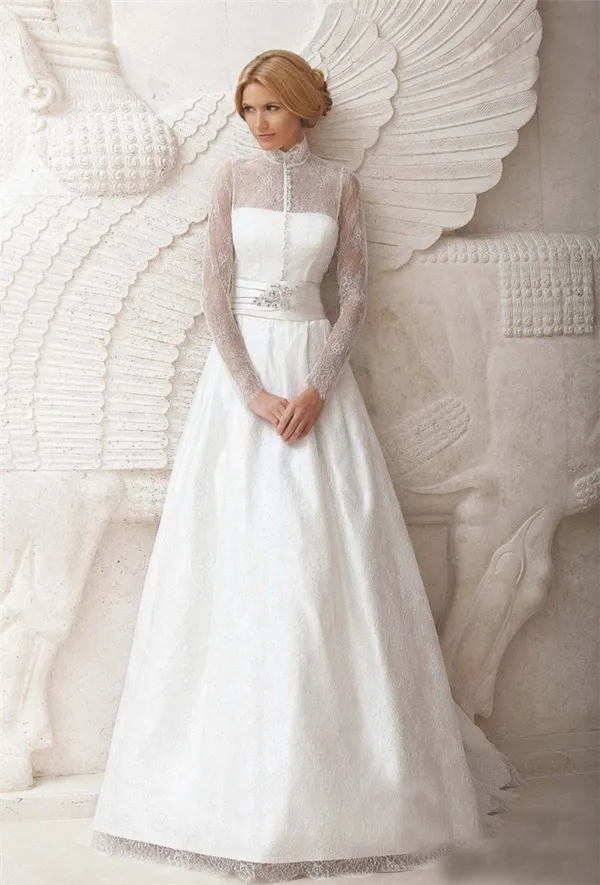Скромное свадебное платье – идеальное решение для целомудренных невест. Скромное свадебное платье. 43