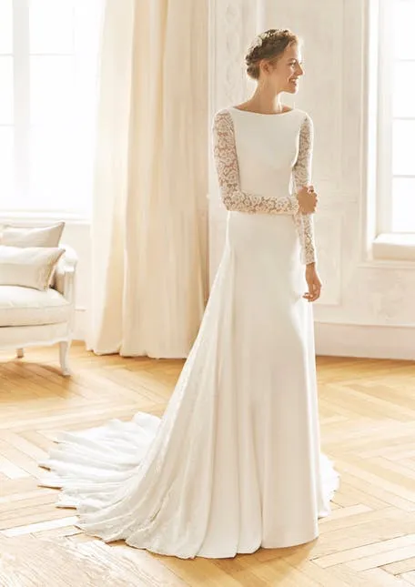 Скромное свадебное платье – идеальное решение для целомудренных невест. Скромное свадебное платье. 49