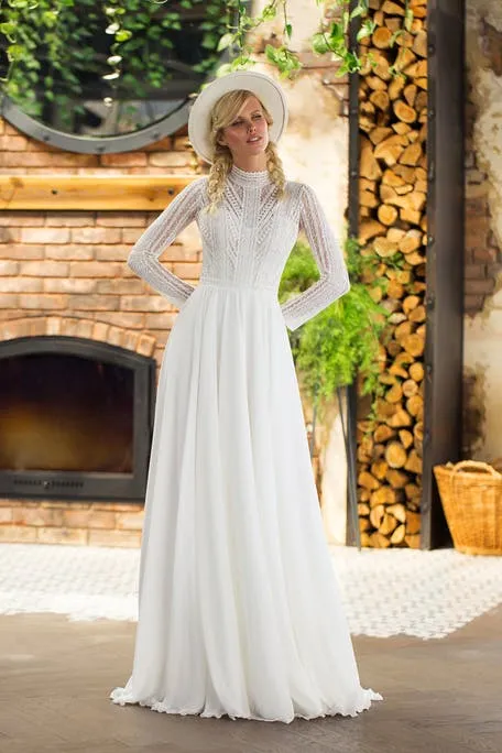 Скромное свадебное платье – идеальное решение для целомудренных невест. Скромное свадебное платье. 59