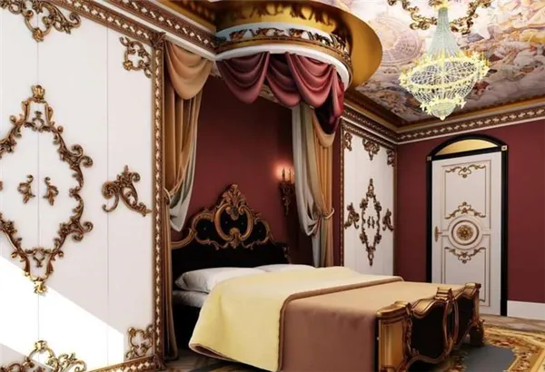 Шикарный дизайн спальни в стиле барокко: оригинальные идеи оформления фото. Спальня в стиле барокко. 43