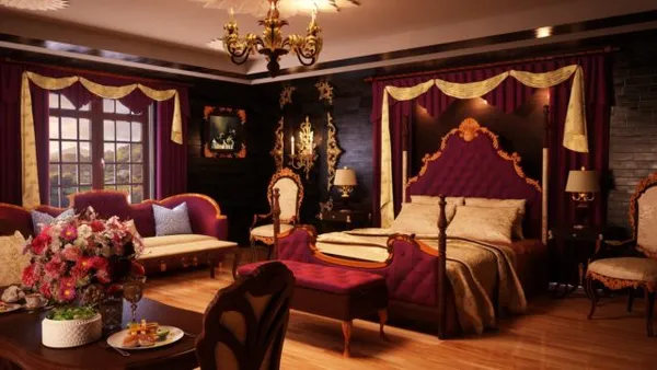 Шикарный дизайн спальни в стиле барокко: оригинальные идеи оформления + фото