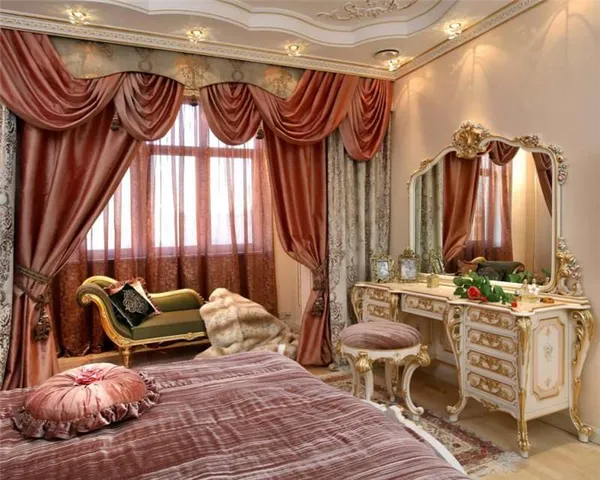 Шикарный дизайн спальни в стиле барокко: оригинальные идеи оформления фото. Спальня в стиле барокко. 24
