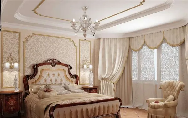 Шикарный дизайн спальни в стиле барокко: оригинальные идеи оформления фото. Спальня в стиле барокко. 37