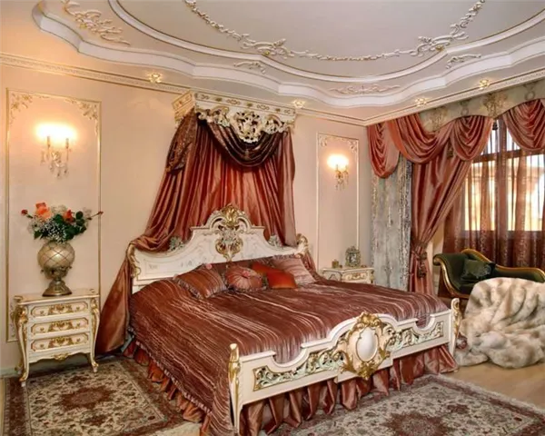 Шикарный дизайн спальни в стиле барокко: оригинальные идеи оформления фото. Спальня в стиле барокко. 13