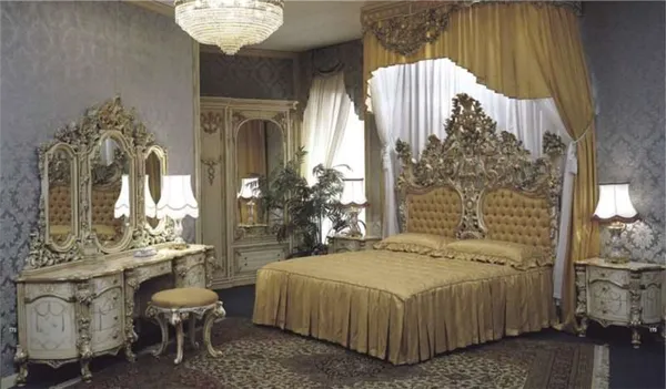 Шикарный дизайн спальни в стиле барокко: оригинальные идеи оформления фото. Спальня в стиле барокко. 31