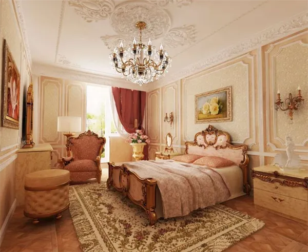 Шикарный дизайн спальни в стиле барокко: оригинальные идеи оформления фото. Спальня в стиле барокко. 18