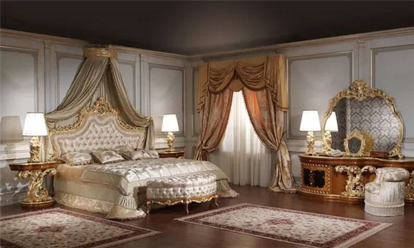 Шикарный дизайн спальни в стиле барокко: оригинальные идеи оформления фото. Спальня в стиле барокко. 39