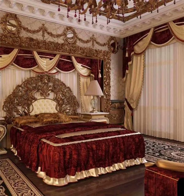 Шикарный дизайн спальни в стиле барокко: оригинальные идеи оформления фото. Спальня в стиле барокко. 6