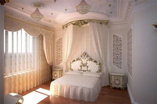 Шикарный дизайн спальни в стиле барокко: оригинальные идеи оформления фото. Спальня в стиле барокко. 21