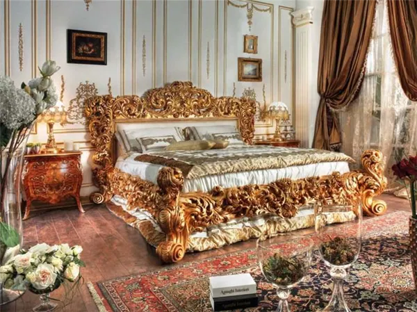 Шикарный дизайн спальни в стиле барокко: оригинальные идеи оформления фото. Спальня в стиле барокко. 22