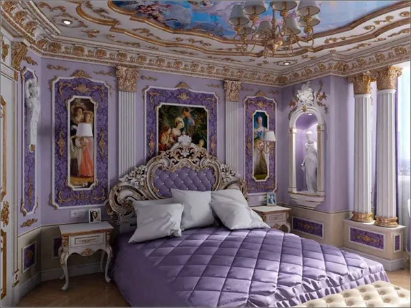 Шикарный дизайн спальни в стиле барокко: оригинальные идеи оформления фото. Спальня в стиле барокко. 29