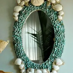 Самостоятельное декорирование зеркала. Чем украсить зеркало. 23