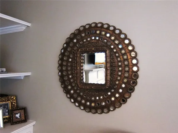 Самостоятельное декорирование зеркала. Чем украсить зеркало. 80