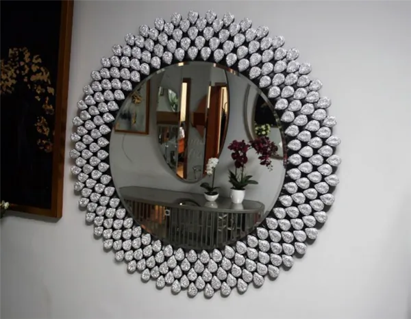Самостоятельное декорирование зеркала. Чем украсить зеркало. 8