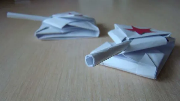 Как сделать боевую технику из бумаги оригами. Военная техника своими руками. 114
